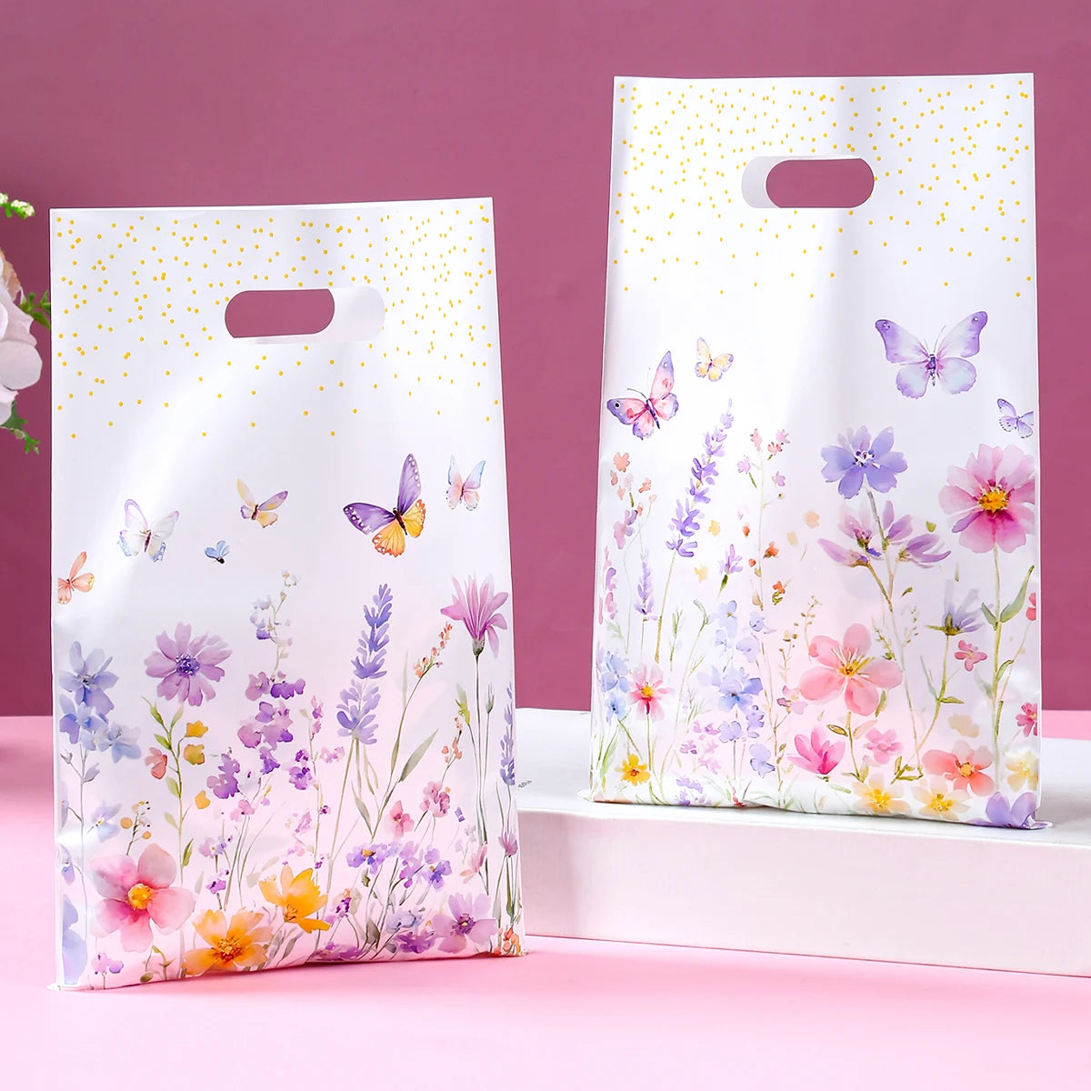 |イベント・ノベルティ用品 | 花柄ギフトバッグ | W16.5×H25c