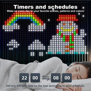 イベント・クリスマス装飾｜Bluetooth対応スマートカーテンライト(幅3M)