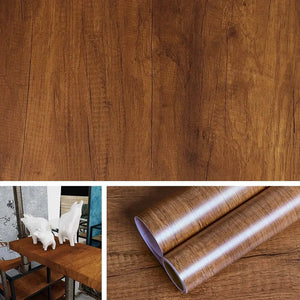 【DIY・インテリア装飾】天然木目調シート40c幅（長さ1M/2M/3M/5M）
