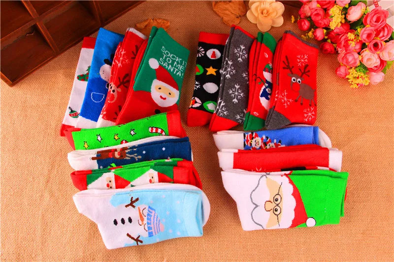 |クリスマスグッズ・ ノベルティ用品 |  クリスマス柄 ソックス5足組 | フリーサイズ