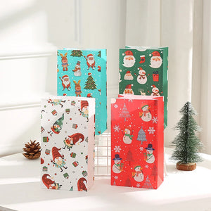 イベント・クリスマス装飾｜クリスマス柄紙製バッグセット(8個)
