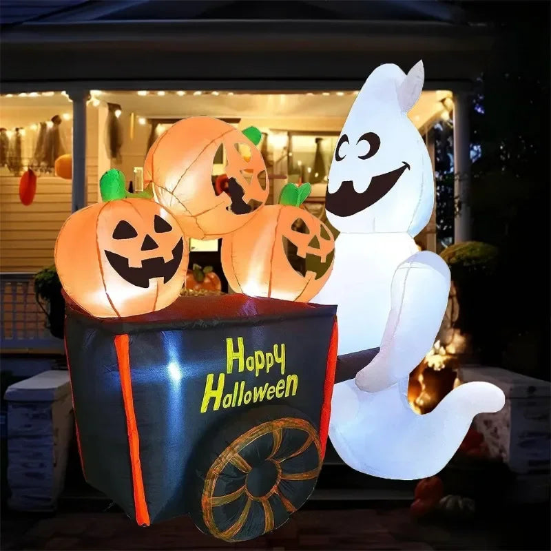 イベント・ハロウィン装飾｜LEDゴースト＆カボチャデコレーション