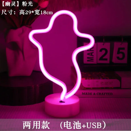 【イベント・クリスマス装飾】LEDネオン ユニコーン・フラミンゴなどのデザインライト