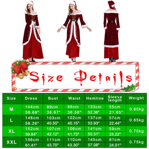 イベント・クリスマスグッズ｜サンタクロース風ドレス コスチューム(M～XXL)