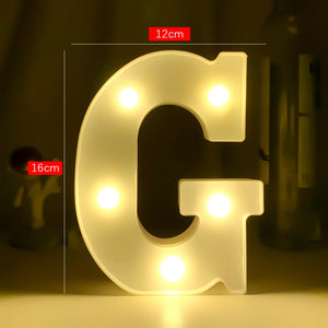 LEDナイトライト 【アルファベット・数字型】（乾電池式）