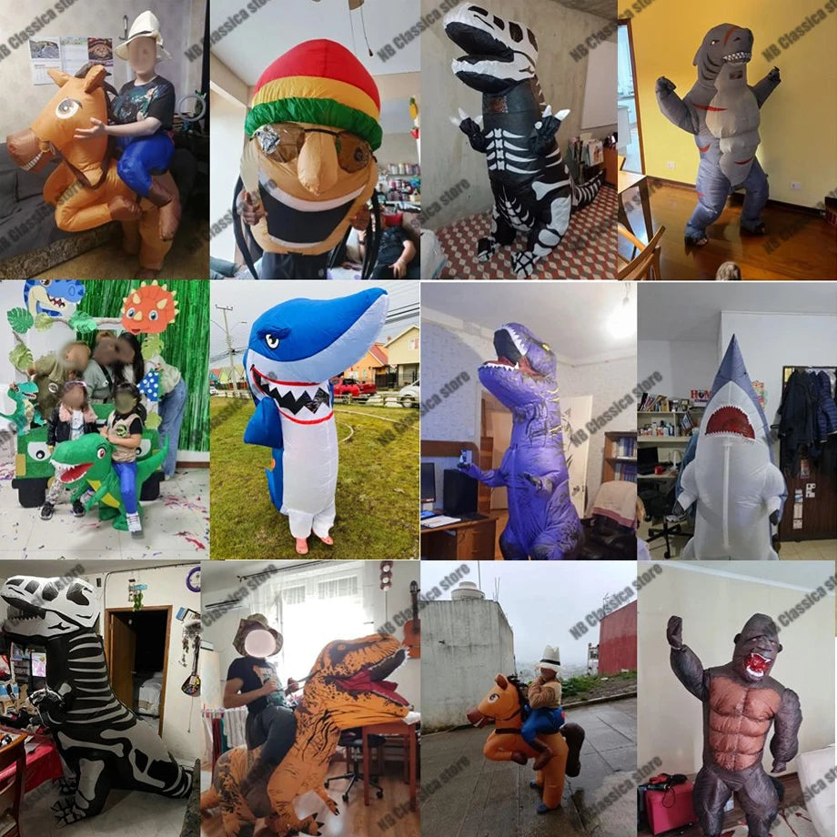 イベント・ハロウィングッズ｜乗用式恐竜インフレータブルコスチューム