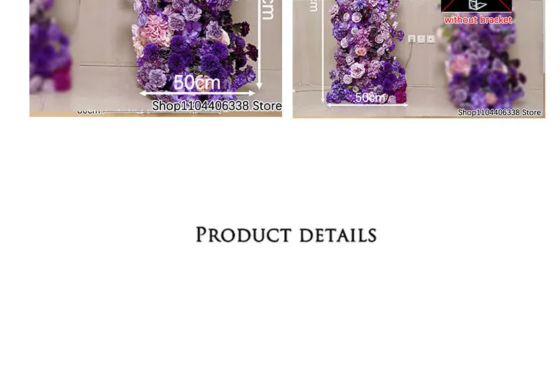 ロマンティックパープル フラワーデコレーション