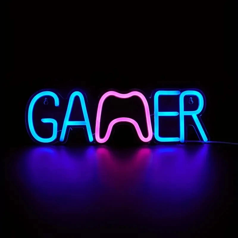 GAMER／GAMING ZONE／GAME TIME　LEDネオンサイン