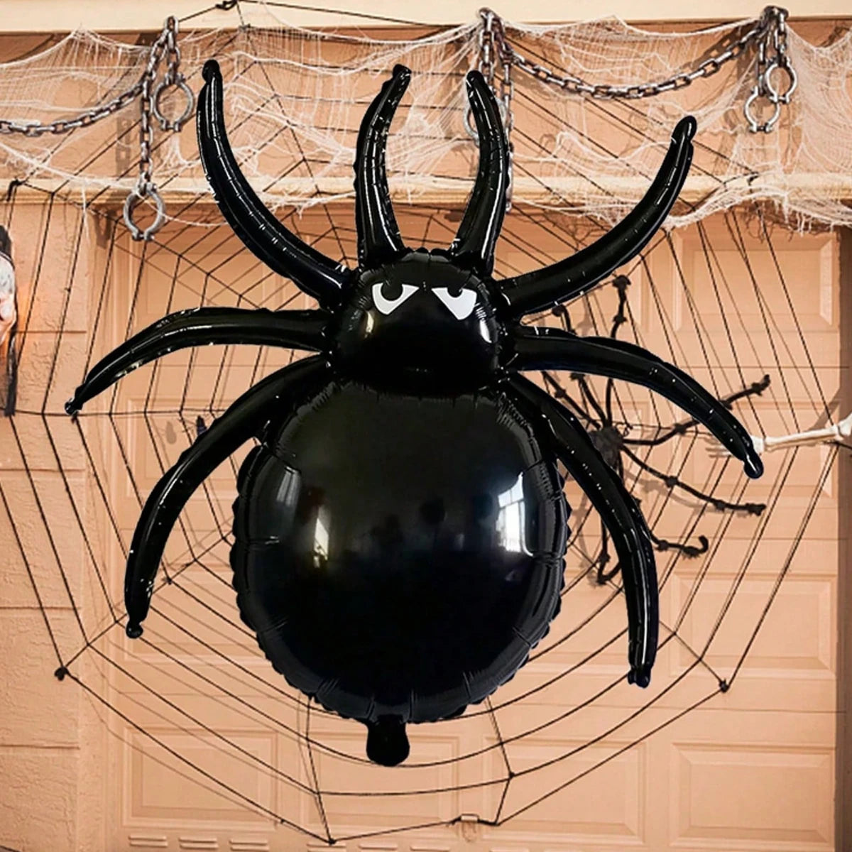 イベント・パーティー装飾｜ブラックスパイダーバルーンセット(3個)