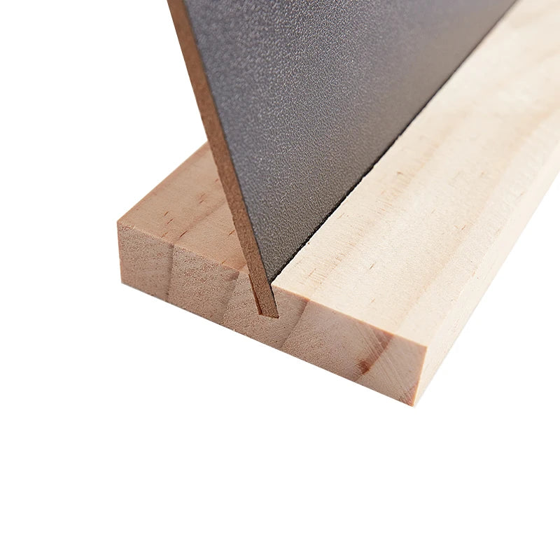 木製ベース付きブラックメッセージボード