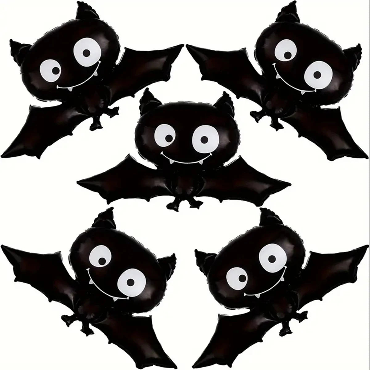 イベント・ハロウィン装飾｜コウモリ型アルミバルーンセット(3個)