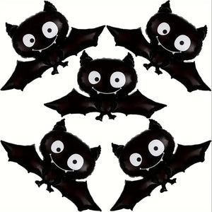 イベント・ハロウィン装飾｜コウモリ型アルミバルーンセット(3個)