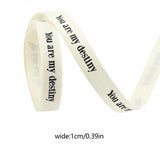 バレンタインデー用ハート柄片面プリントリボン