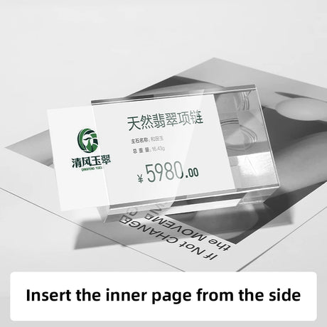 アクリル値札用デスクトップ広告スタンド