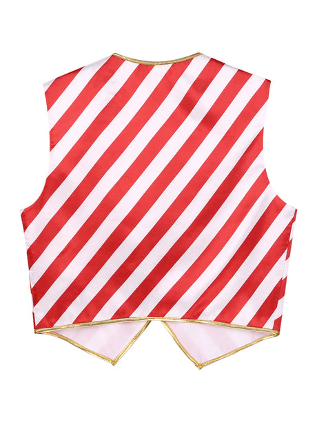 イベント・クリスマスグッズ｜ストライプキャンディーカラーベスト(XL～4XL)