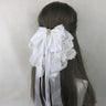 イベント・ハロウィングッズ｜メイド風 特大リボンヘアアクセサリー