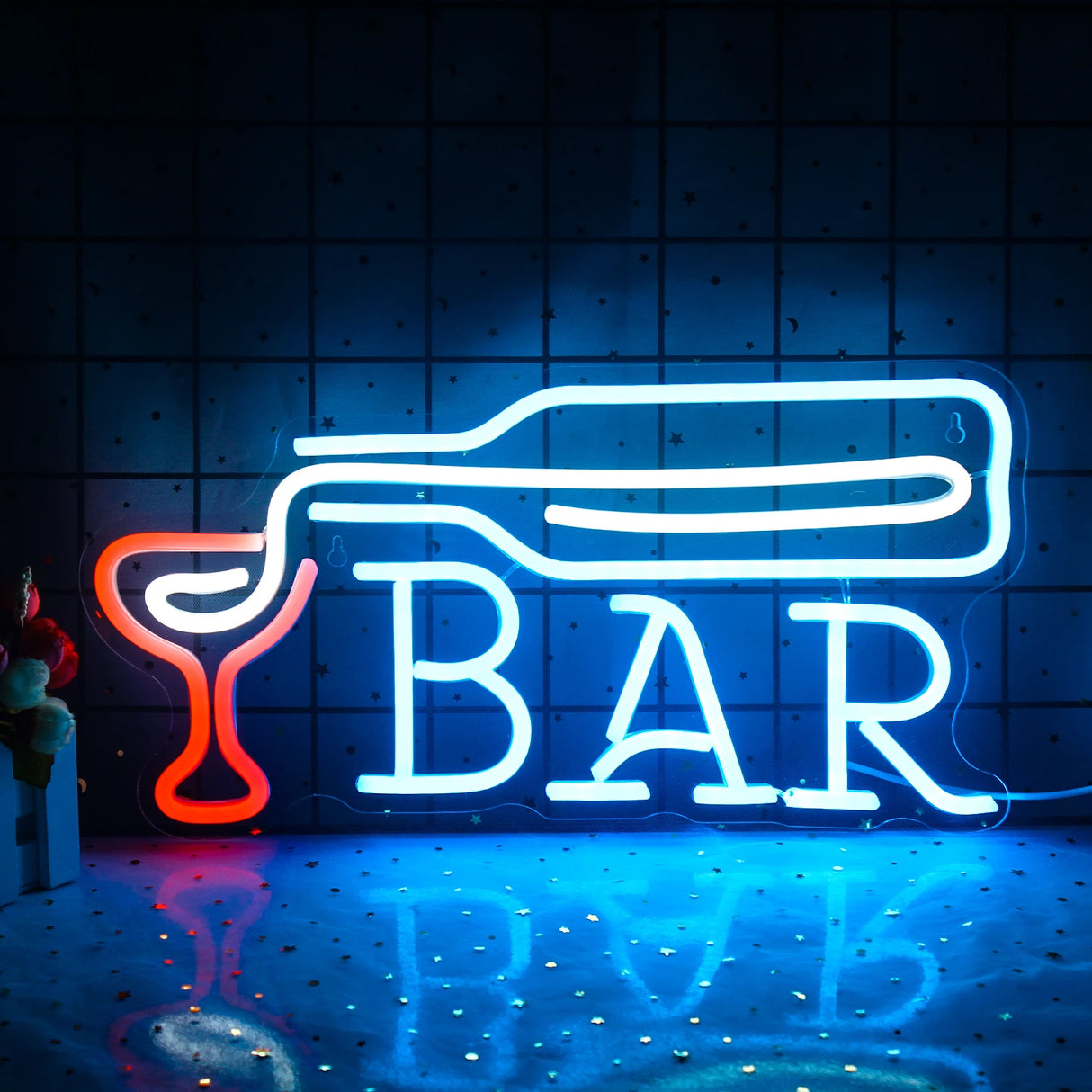 Bar／OPEN／Beer／Cheers／Cacktails　LEDネオンサイン（ネオン看板）