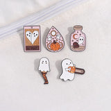 イベント・ハロウィングッズ｜ゴシックエナメルピンブローチ