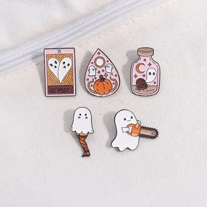 イベント・ハロウィングッズ｜ゴシックエナメルピンブローチ