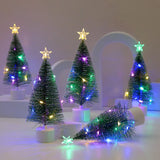 LEDライト付きミニクリスマスツリー 卓上装飾