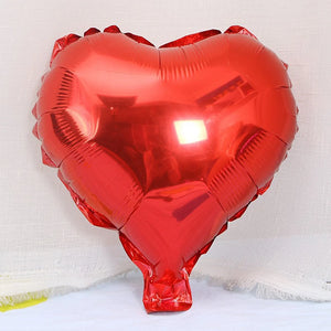 赤いハート型ホイルバルーン 5/10/20個セット