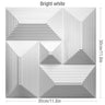 【DIY用】３D幾何学柄 石膏壁面風ステッカー(12pcs）