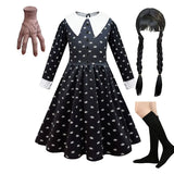 イベント・ハロウィングッズ｜ウエンズデー風プリンセスコスチュームセット（110c～160c）