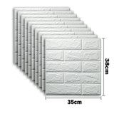 【DIY用】レンガ風ステッカー 35x38cm(10pcs）