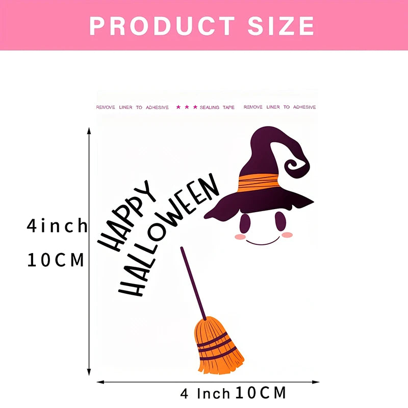 イベント・ハロウィングッズ｜6 in 1 セルフシール ギフトバッグ 50個セット