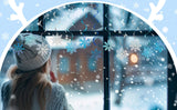 イベント・クリスマス装飾｜青銀雪結晶装飾24個セット