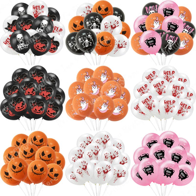 【イベント・ハロウィン装飾】ハロウィン柄バルーンセット(12個)｜誉PRINTING