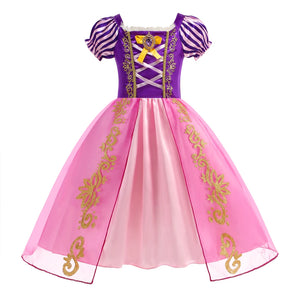 イベント装飾・ハロウィングッズ｜ラプンツェルプリンセスドレスセット（100c～150c)