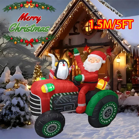 イベント・クリスマス装飾｜サンタ車両インフレータブル装飾