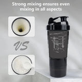 |イベント・ノベルティ用品 | 3層構造プロテインシェイカーボトル |500ml