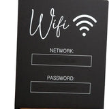 再利用可能なWiFiパスワードサインホルダー