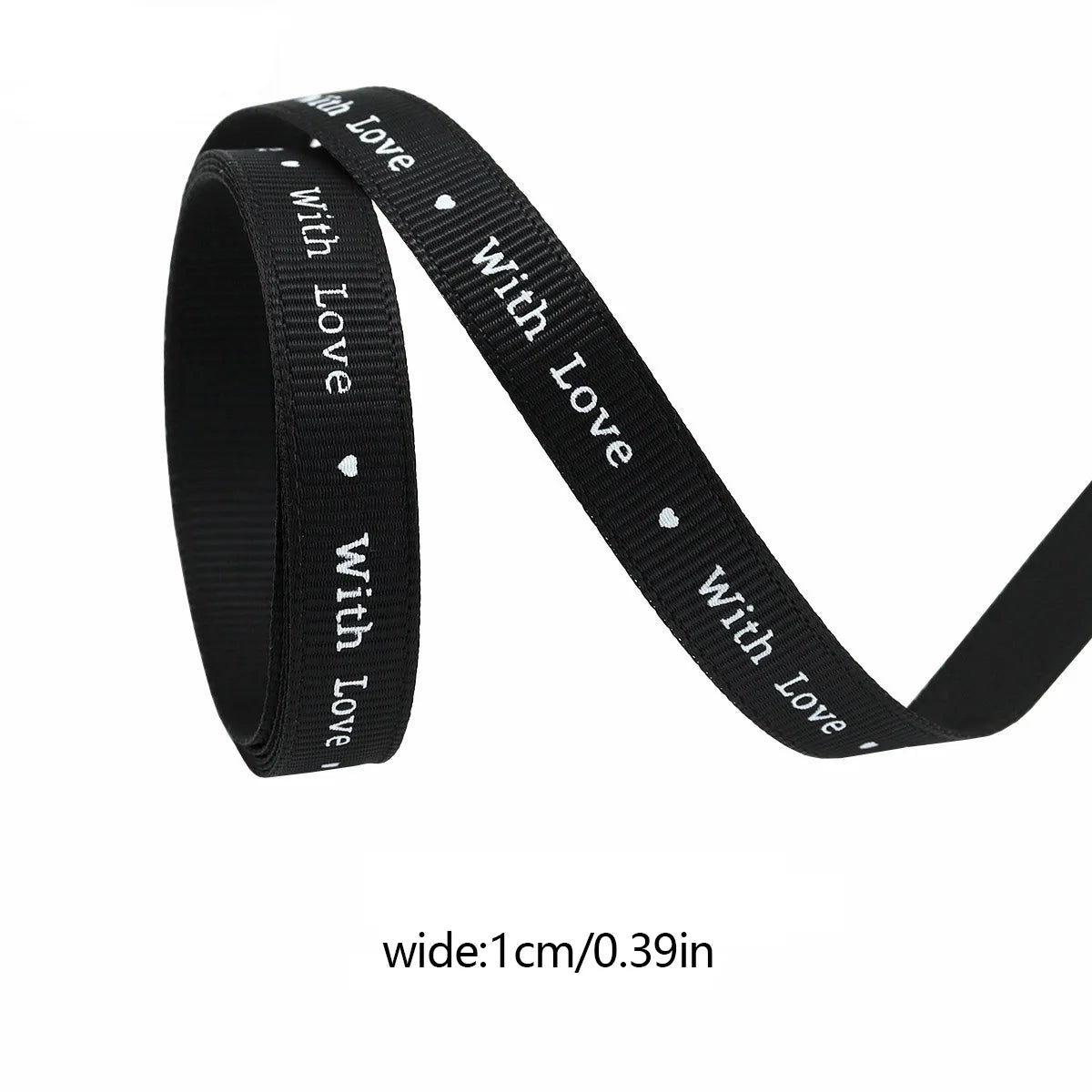 バレンタインデー用ハート柄片面プリントリボン