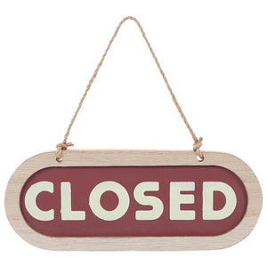 両面木製吊り下げボード（OPEN/CLOSED）