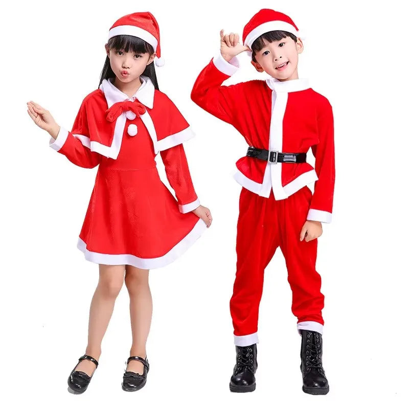イベント・クリスマスグッズ｜キッズ用 サンタクロースコスチュームセット(90c～160c)
