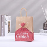 イベント・クリスマス装飾｜キュートなサンタさんイラスト紙製ギフトバッグセット (10個)