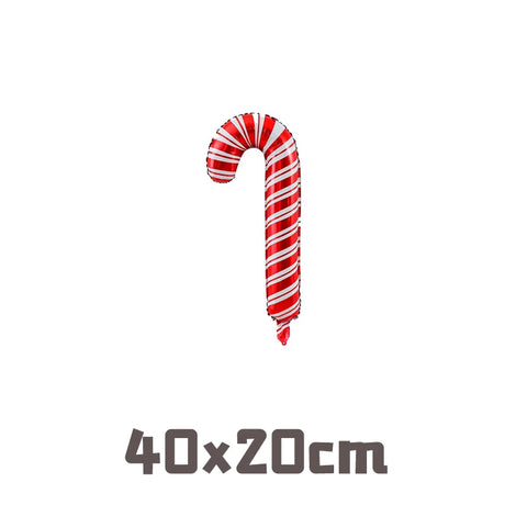クリスマス用キャンディケインホイルバルーンセット
