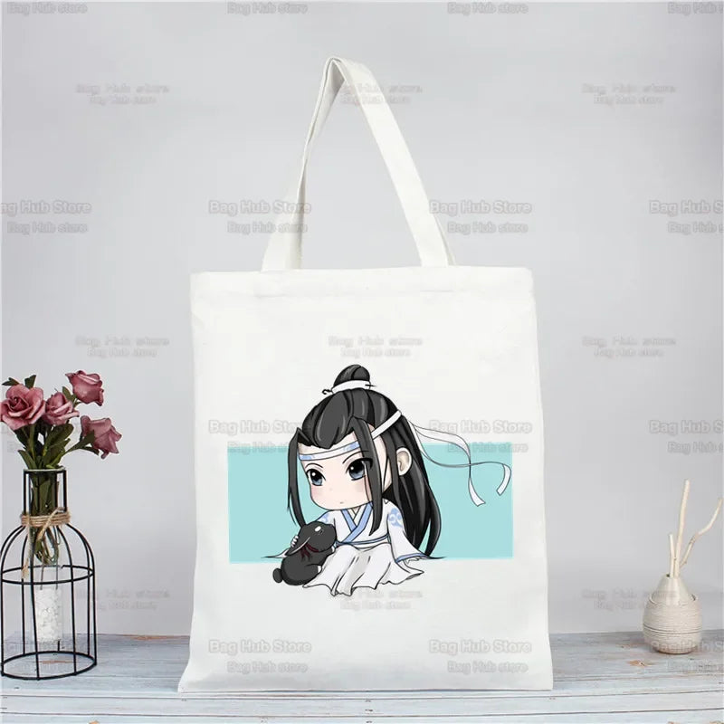 |ノベルティ用品 | 魔道祖師柄 ジュートエコバッグ| 34×38c