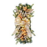 LED付きクリスマススワッグリースデコレーション