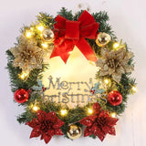 イベント・クリスマス装飾｜玄関ドア用LEDクリスマスリース