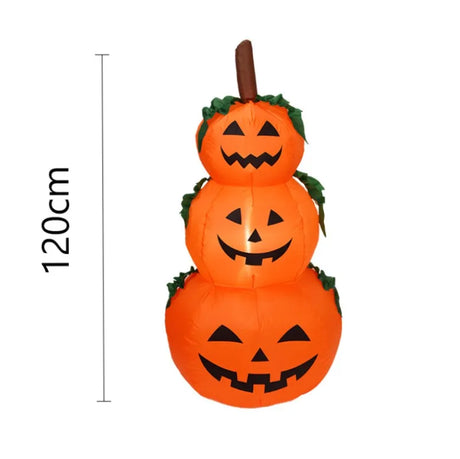 イベント・ハロウィングッズ｜1.2m LED付きカボチャ装飾
