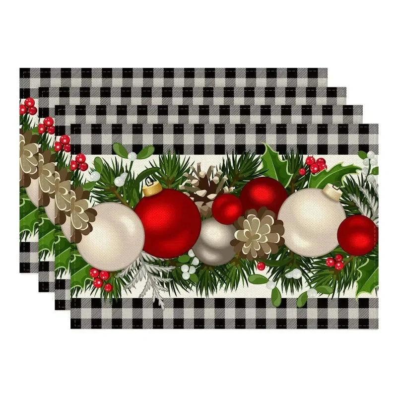 イベント・クリスマス装飾｜テーマ プレースマット 4枚セット