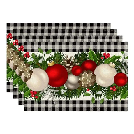 イベント・クリスマス装飾｜テーマ プレースマット 4枚セット