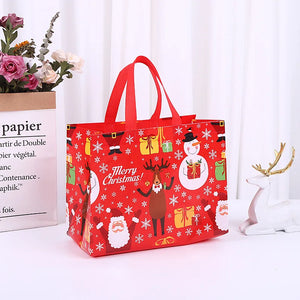 イベント・クリスマス装飾｜不織布トートバッグ型ギフトバックセット(4個/8個)