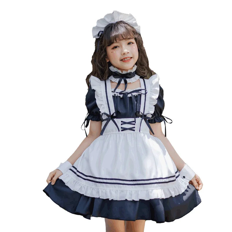 イベント装飾・ハロウィングッズ｜子供用メイド風コスチューム（110c-150cサイズ）