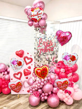 ロマンチックバレンタインハートバルーン10個セット