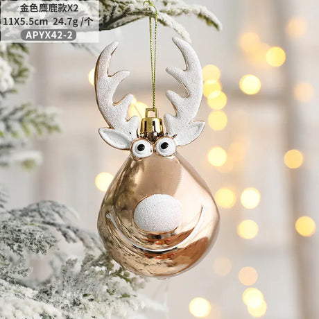 イベント・クリスマス装飾｜エルククリスマスボールオーナメント